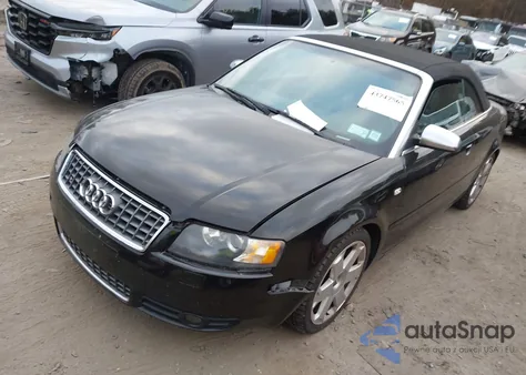 2004 Audi S4 from USA, damaged, VIN WUARL48H64K900639
